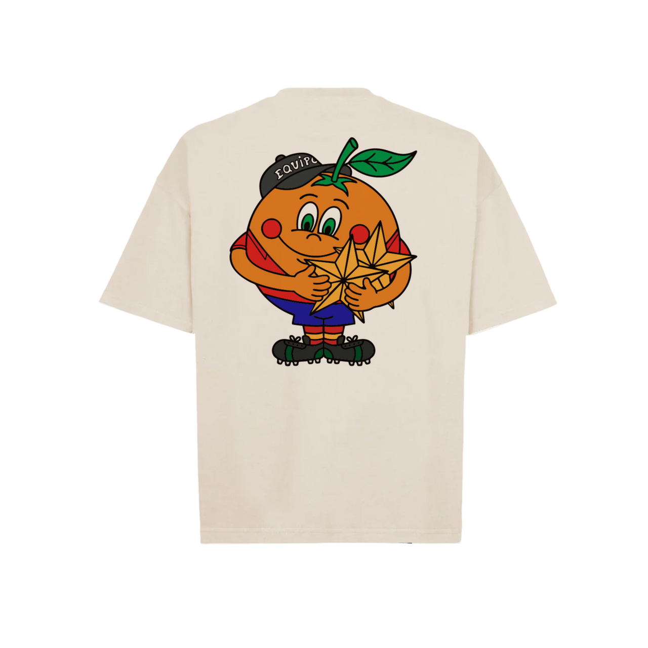 ORANGE & STARS WHITE TEE