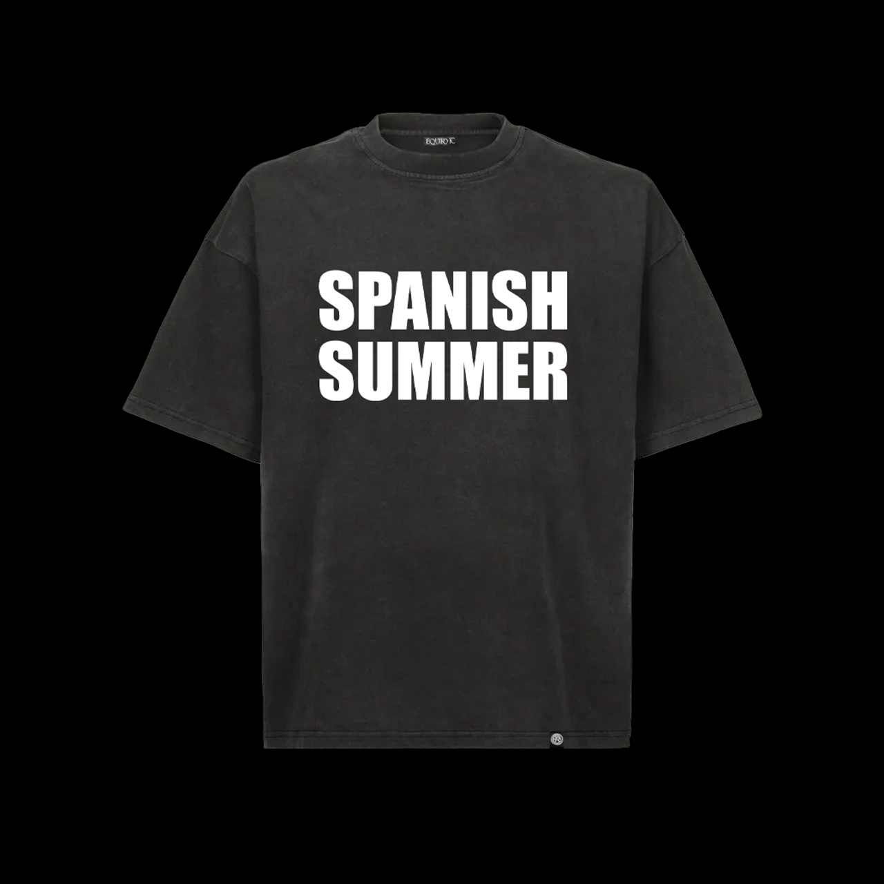 SPANISH SUMMER BLACK TEE